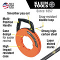 Wire & Conduit Tools | Klein Tools 56333 1/8 in. x 120 ft. Steel Fish Tape image number 1