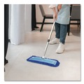 Mops | Gritt Commercial GRI17424T4PK 24 in. x 5 in. 72 in. Silver Aluminum Handle Microfiber Dust Mop Set with Telescopic Handle - Blue (4/Kit) image number 6
