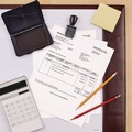 Office Jansan | Carter's 21082 6.25 in. x 3.25 in. Pre-Inked Felt Stamp Pad - Black image number 3