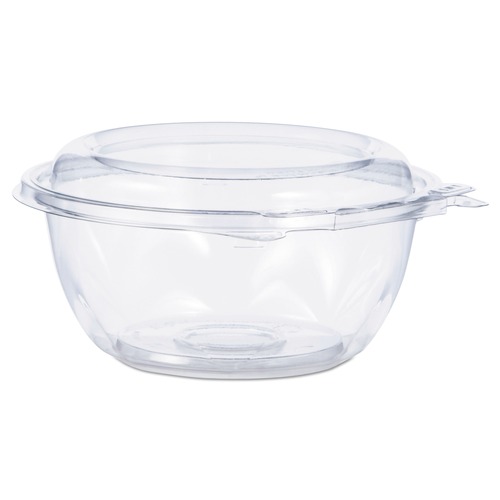 Dart CTR12BD 5.5 in. x 2.6 in. 12 oz. Tamper-Resistant/Evident Dome Lid Bowls - Clear (240-Piece/Carton) image number 0