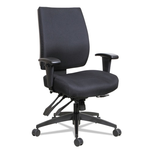 Office Chairs | Alera ALEHPM4201 Wrigley Series 275 lbs. Capacity High Performance Mid-Back Multifunction Task Office Chair - Black image number 0