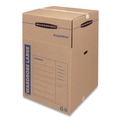Office Jansan | Bankers Box 7711001 SmoothMove 24 in. x 24 in. x 40 in. Regular Slotted Container Wardrobe Box - Brown/Blue (3/Carton) image number 0