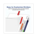 Office Jansan | Avery 16740 5-Tab 11 in. x 8.5 in. Easy View Plastic Dividers with Multicolored Tabs and Sheet Protector - Clear (1-Set) image number 7