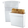 Trash & Waste Bins | Rubbermaid Commercial FG614000WHT Plastic Sanitary Napkin Receptacle with Rigid Liner - White image number 1