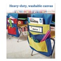Office Chairs | Carson-Dellosa 158036 15 in. x 1.5 in. x 19 in. Fabric Chairback Buddy for Student Chairs - Medium, Blue/Yellow image number 5