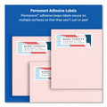 Labels | Avery 08461 1 in. x 4 in. Easy Peel Address Labels with Sure Feed Technology for Inkjet Printers - White (20/Sheet, 100 Sheets/Box) image number 3