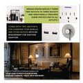 Office Electronics & Batteries | GoGreen Power GG-13000USB2 3 Outlet 2 USB Wall Tap, 735 J, White image number 6