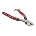 Pliers | Klein Tools D228-8TT 8 in. Diagonal Cutting Pliers with High-Leverage Design and Tether Ring image number 4