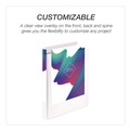 Office Jansan | Samsill I008537C 11 in. x 8.5 in. 1 in. Capacity 3 Rings Economy Round Ring View Binder - White (12/Carton) image number 3