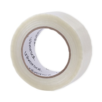 Universal 3 in. Core 48 mm. x 54.8 m. #120 Utility Grade Filament Tape - Clear (1-Roll)