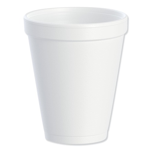 Food Trays, Containers, and Lids | Dart 10J10 10 oz. Foam Drink Cups - White (1000/carton) image number 0