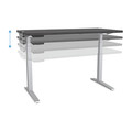 Office Desks & Workstations | Fellowes Mfg Co. 9650101 Levado 60 in. x 30 in. Laminated Table Top - Gray Ash image number 3