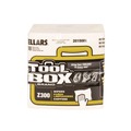 Cleaning & Disinfecting Wipes | Sellars 660708201002 1-Ply 11.87 x 13 Z300 Quarterfold Wipers - White (12/Carton) image number 1