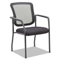 Labor Day Sale! Save $30 off $199! | Alera ALEEL4314 26 in. x 25.6 in. x 36.2 in. Guest-Stacking Mesh Chair - Black image number 0