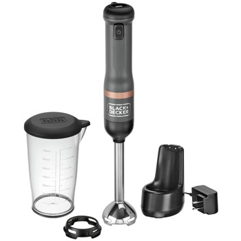 KITCHEN APPLIANCES | Black & Decker BCKM1011K01 Kitchen Wand Variable Speed Lithium-Ion Cordless Grey Immersion Blender Kit