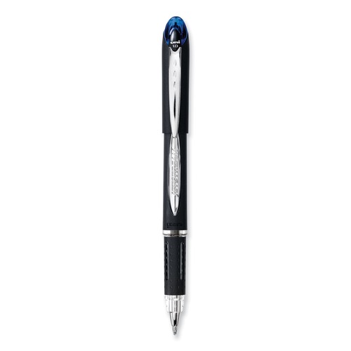 Pens | uni-ball 33922 Jetstream Hybrid Bold 1 mm Gel Pen - Black/Silver/Blue Barrel image number 0