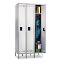  | Safco 5525GR 36 in. x 18 in. x 78 in. Single-Tier 3-Column Locker - Two-Tone Gray image number 1