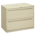 Office & Office Supplies | HON H782.L.L Brigade 700 Series Two-Drawer 36 in. x 18 in. x 28 in. Lateral File Cabinet - Putty image number 0