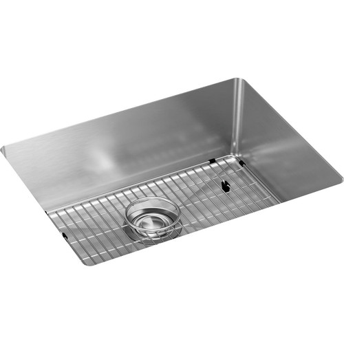 Kitchen Sinks | Elkay EFRU2115TC Crosstown Undermount 16 Gauge 23-1/2 in. x 18-1/4 in. x 8 in. Single Bowl Stainless Steel Sink Kit image number 0