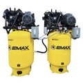  | EMAX ESP10A120V3 Two E450 Series 10 HP 120 gal. 2 Stage Pressure Lubricated 3-Phase 78 CFM @100 PSI Solo Mounted Alternating Patented SILENT Air Compressor image number 0