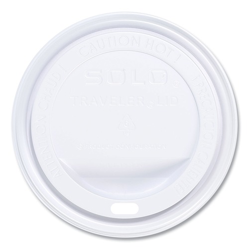 Office Filing Cabinets & Shelves | SOLO TLP316-0007 Traveler Drink-Thru Lid - White (1000/Carton) image number 0