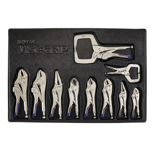 Pliers | Irwin IRHT82596 10-Pieces Vise-Grip Locking Pliers Fast Release Kit image number 0