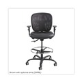  | Safco 3394BV Vue Series Heavy-Duty Extended Height Stool Vinyl Seat Nylon Mesh Back - Black image number 4