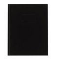Office Jansan | Blueline A9 9.25 x 7.25 Sheets 1-Subject Medium/College Rule Business Notebook with Self-Adhesive Labels - Black image number 1