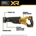 Reciprocating Saws | Factory Reconditioned Dewalt DCS384BR 20V MAX XR Lithium-Ion Brushless Cordless Reciprocating Saw (Tool Only) image number 6