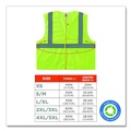 Safety Vests | Ergodyne 20973 GloWear 8205HL Type R Class 2 Super Econo Mesh Safety Vest - Small/Medium/Lime image number 6