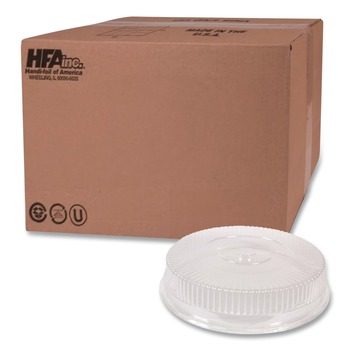 Handi-Foil HFA 2058DL 8.25 in. x 0.88 in. Plastic Dome Lid - Clear (500/Carton)