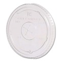 Cups and Lids | Fabri-Kal 000000000009509112 Greenware X-Slot Sugarcane Cold Drink Lids, Fits 16 oz/18 oz/24 oz Cold Cups - Clear (1000/Carton) image number 2