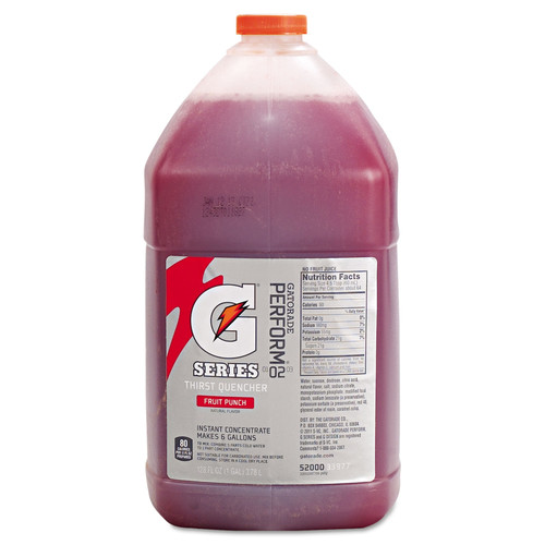 Beverages & Drink Mixes | Gatorade 33977 G Series 1 Gallon Jug Liquid Concentrate - Fruit Punch (Box of 4 Each) image number 0