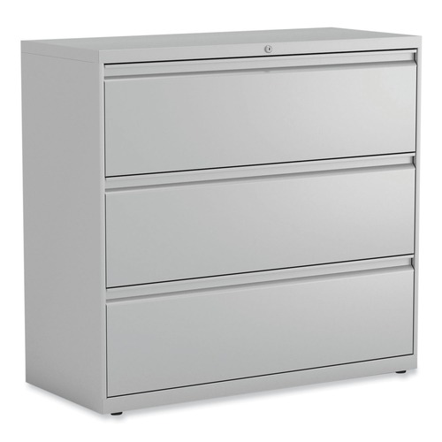  | Alera 25506 42 in. x 18.63 in. x 40.25 in. 3 Legal/Letter/A4/A5 Size Lateral File Drawers - Light Gray image number 0