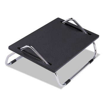 Safco Ergo-Comfort 18.5 in. x 11.5 in. x 8 in. Adjustable Footrest - Black