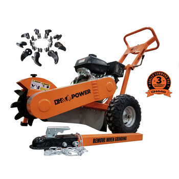 CHIPPERS AND SHREDDERS | Detail K2 OPG777 12 in. 14 HP Stump Grinder with KOHLER CH440 Command PRO Commercial Gas Engine