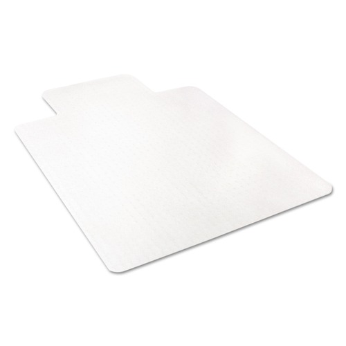 Office Jansan | Deflecto CM11232 45 in. x 53 in. Wide Lipped EconoMat Occasional Use Chair Mat for Low Pile Carpet - Clear image number 0