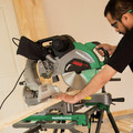 Miter Saws | Metabo HPT C12RSH2SM 15 Amp Dual Bevel 12 in. Corded Sliding Compound Miter Saw image number 6