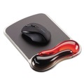 Office Furniture Accessories | Kensington K62402AM 9.37 x 13 Duo Gel Wave Mouse Pad with Wrist Rest - Red image number 1
