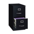Office Filing Cabinets & Shelves | Alera 26118 15 in. x 22 in. x 28.37 in. Letter-Size Two-Drawer Economy Vertical File - Black image number 2