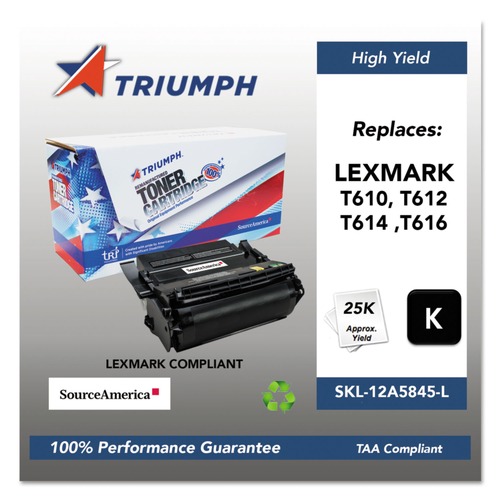 Ink & Toner | Triumph SKL-12A5845-L 751000NSH0210 Remanufactured 12A5845 25,000 Page-Yield High-Yield Toner - Black image number 0