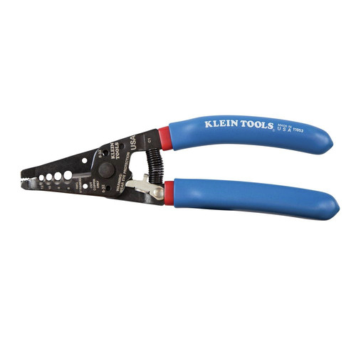 Klein Tools 11053 Klein-Kurve 7-1/8 in. Wire Stripper and Cutter for 6-12 AWG Stranded Wire image number 0