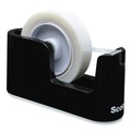 Bulk Savings Pricing 2 | Scotch C-24 3 in. Core ABS Heavy Duty Weighted Desktop Tape Dispenser with One Roll of Tape - Black image number 0
