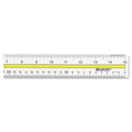  | Westcott 10580 15 in. Long Acrylic Data Highlight Reading Ruler with Tinted Guide - Clear/Yellow image number 2