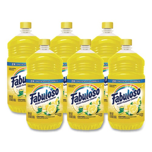 Cleaning & Janitorial Supplies | Fabuloso MX06157A 56 oz. Bottle Multi-Use Cleaner - Refreshing Lemon Scent (6/Carton) image number 0