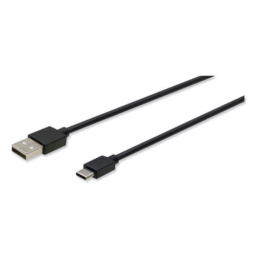 Office Electronics & Batteries | Innovera IVR30016 10 ft. USB to USB-C Cable - Black image number 0