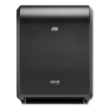 Tork 12.32 in. x 9.32 in. x 15.95 in. Electronic Hand Towel Roll Dispenser for 8 in. Rolls - Black (1/Carton)