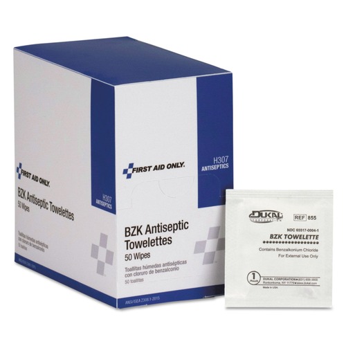 Office Jansan | First Aid Only H307 Antiseptic Cleansing Wipes (50/Box) image number 0