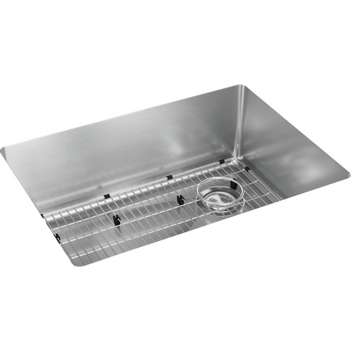 Customer Appreciation Sale - Save up to $60 off | Elkay ECTRU24179RTC Crosstown Undermount 25-1/2 in. x 18-1/2 in. x 9 in. Single Bowl Stainless Steel Sink Kit image number 0