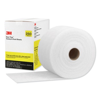 3M Easy Trap 8 in. x 125 ft. Sweep and Dust Sheets - White (1/Carton)